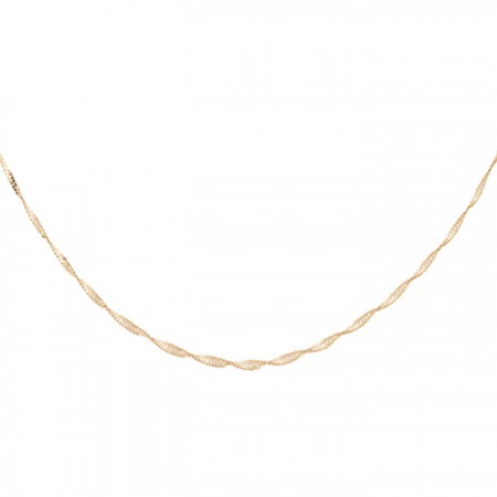 CADENA EN ORO DE 18 QUILATES SINGAPUR 45 CM