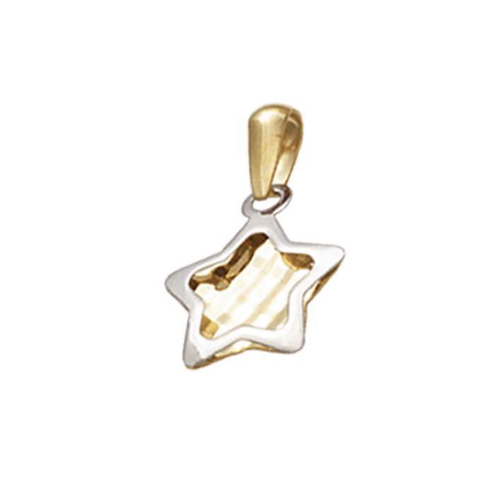 COLGANTE ESTRELLA EN ORO DE 9 QUILATES