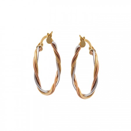 PENDIENTES EN ORO DE 9 QUILATES TIPO ARO
