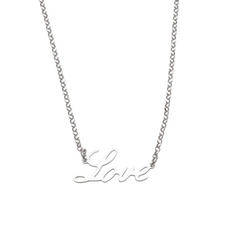 GARGANTILLA LOVE EN PLATA DE 1ª LEY