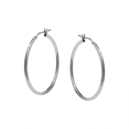 PENDIENTES TIPO ARO EN PLATA DE 1ª LEY