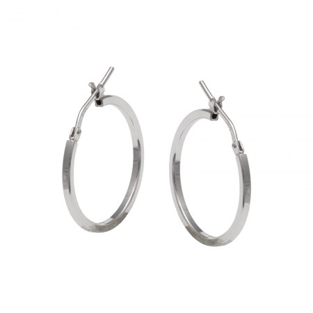 PENDIENTES TIPO ARO EN PLATA DE 1ª LEY