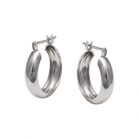 PENDIENTES TIPO ARO EN PLATA DE 1ª LEY