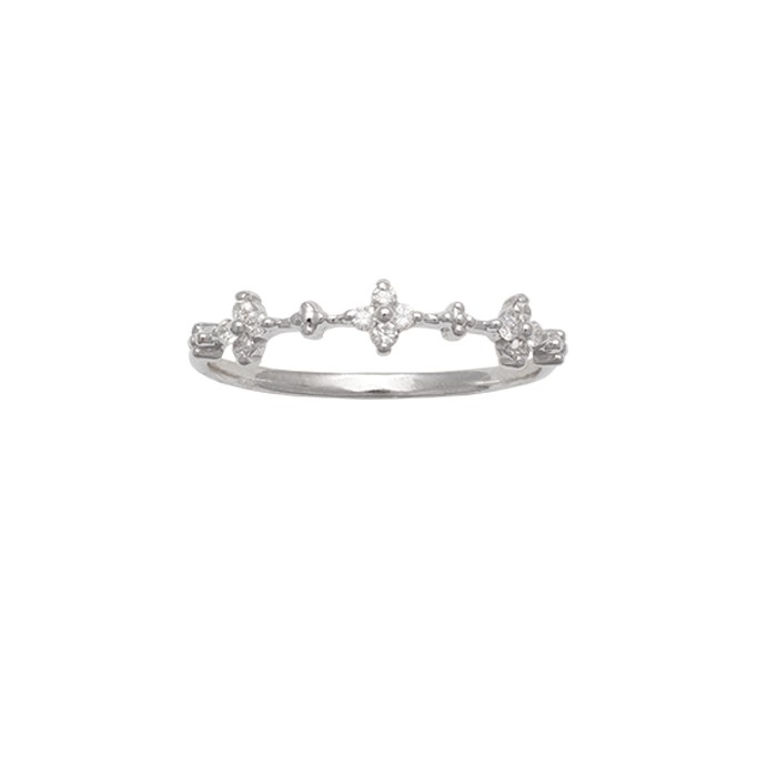 ANILLO EN ORO BLANCO CON DIAMANTES