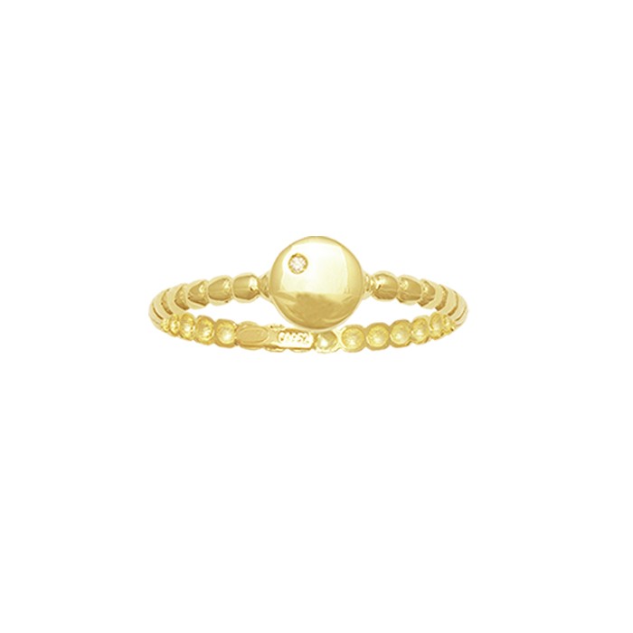 ANILLO EN ORO DE 18 QUILATES CON DIAMANTE