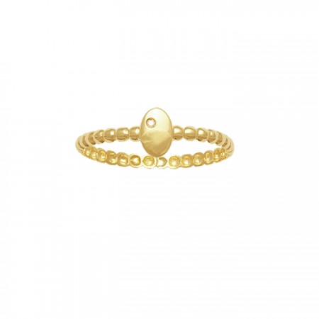 ANILLO EN ORO DE 18 QUILATES CON DIAMANTE