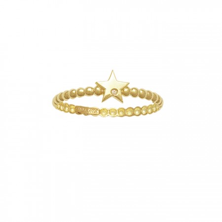 ANILLO EN ORO DE 18 QUILATES CON DIAMANTE