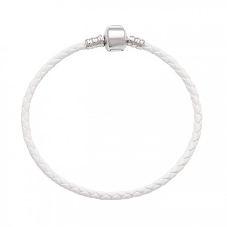 PULSERA PARA CHARMS PIEL BLANCA