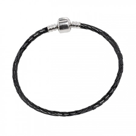 PULSERA PARA CHARMS PIEL NEGRA