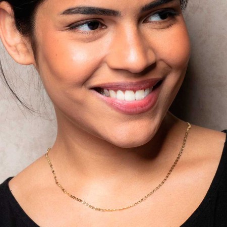 CADENA EN ORO DE 18 QUILATES MACIZA 50 CM