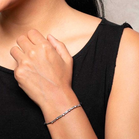 PULSERA EN ORO DE 18 QUILATES Y DIAMANTES