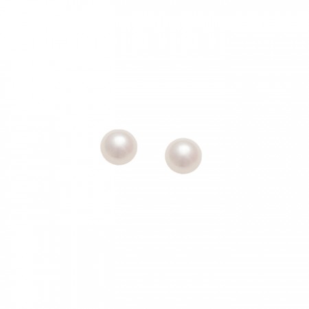 PENDIENTES EN PLATA DE PERLAS 8 MM