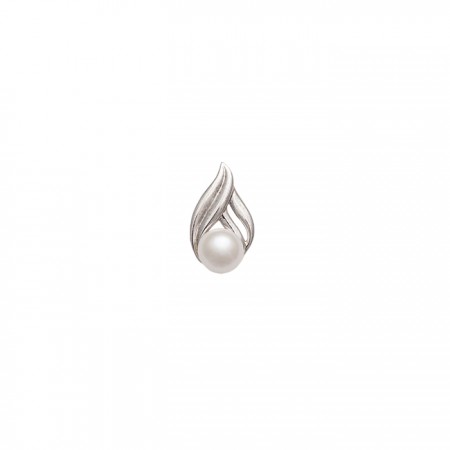 COLGANTE LÁGRIMA EN PLATA CON PERLA