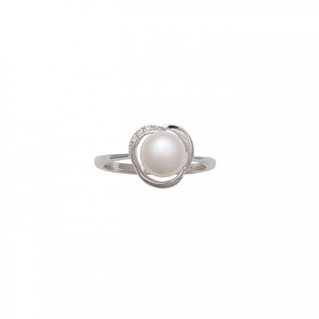 ANILLO EN PLATA CON PERLA CULTIVADA