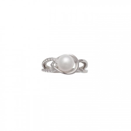 ANILLO EN PLATA CON PERLA CULTIVADA