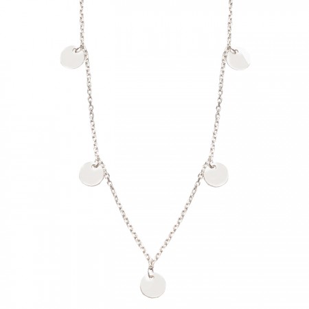 GARGANTILLA EN PLATA CÍRCULOS