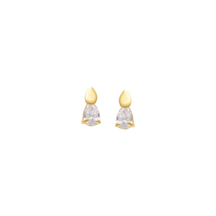 PENDIENTES EN ORO CON CIRCONITAS
