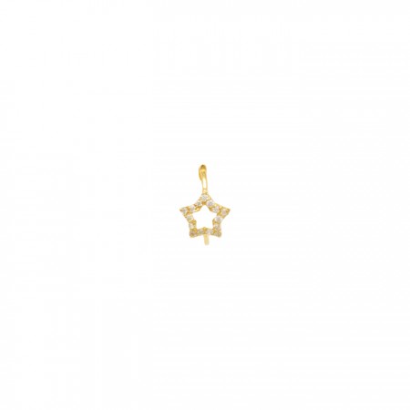 PENDIENTE EN ORO DE ESTRELLA