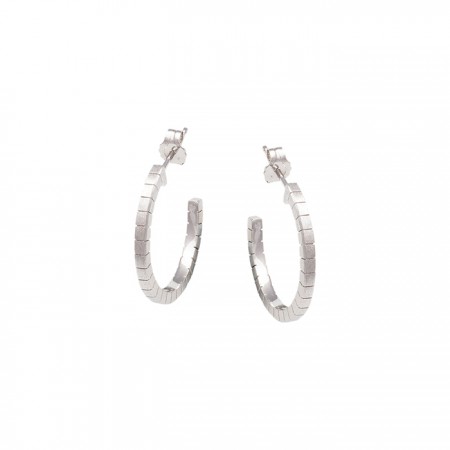 PENDIENTES EN PLATA DE ARO GEOMÉTRICOS