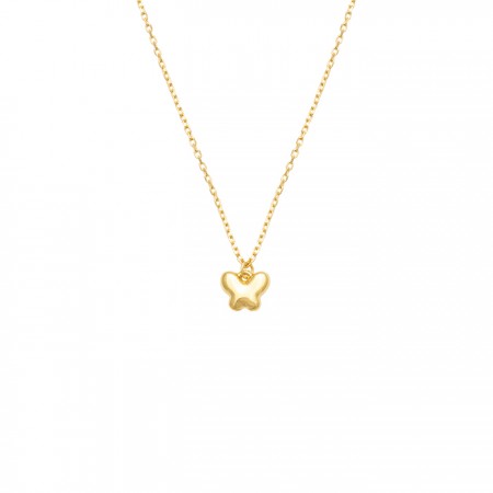 GARGANTILLA EN ORO MARIPOSA