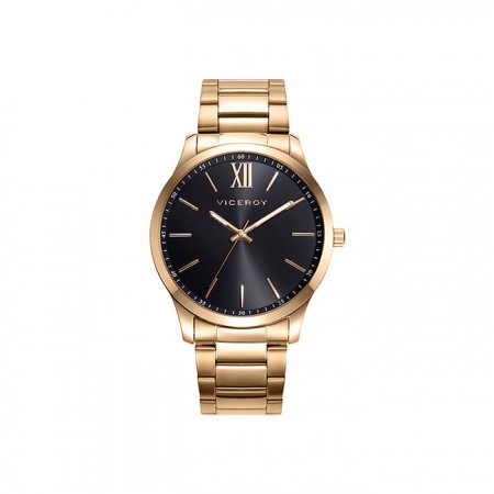 RELOJ VICEROY NEGRO Y DORADO 401185-93