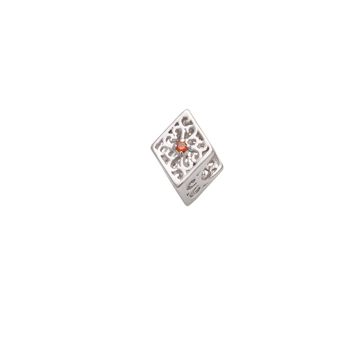 CHARM PARA PULSERA ROMBO Y CIRCONITA