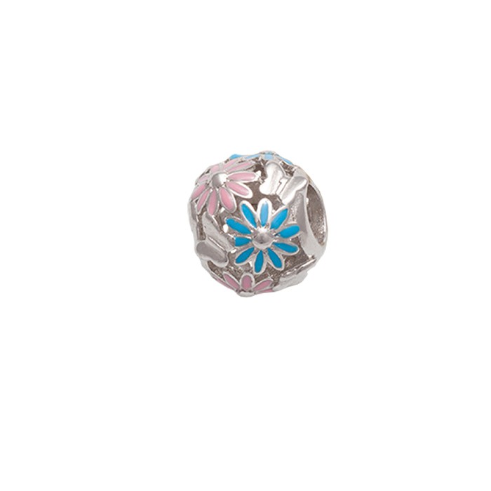CHARM PARA PULSERA FLORES DE COLORES