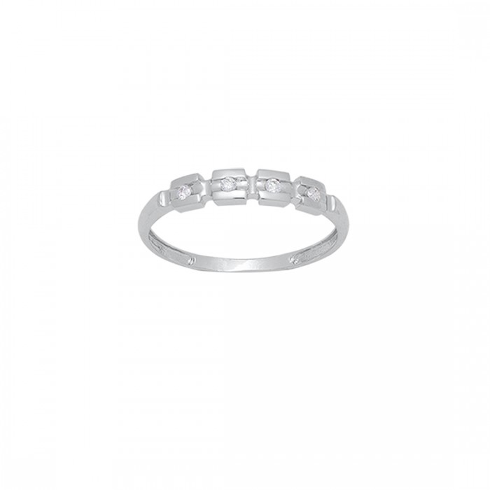 ANILLO EN ORO BLANCO Y DIAMANTES