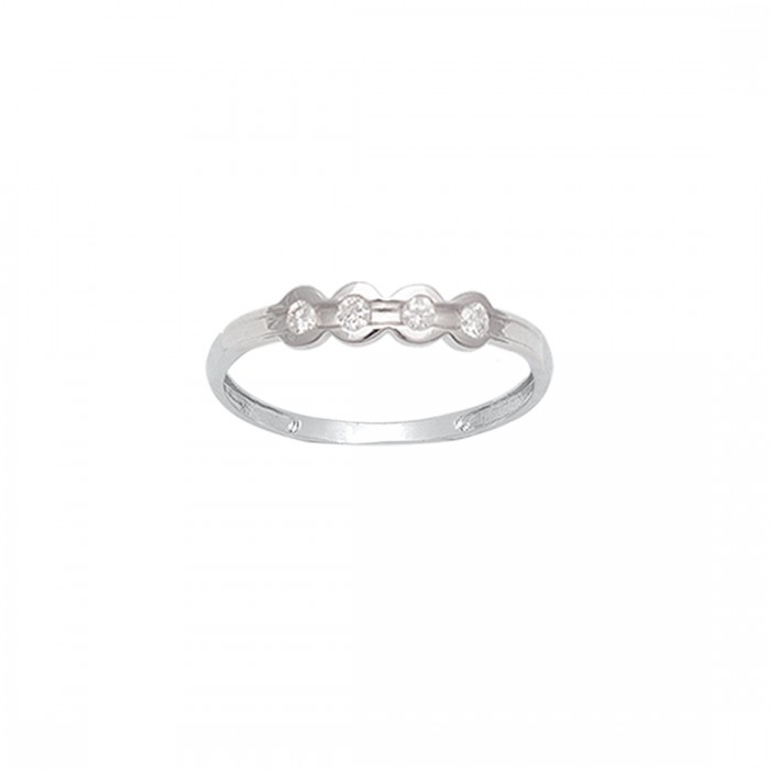 ANILLO EN ORO BLANCO Y DIAMANTE