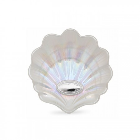 CONCHA DE BAUTIZO DE PLATA Y CRISTAL