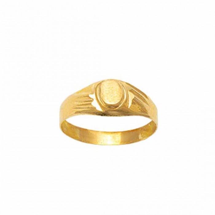 ANILLO EN ORO TIPO SELLO BEBE