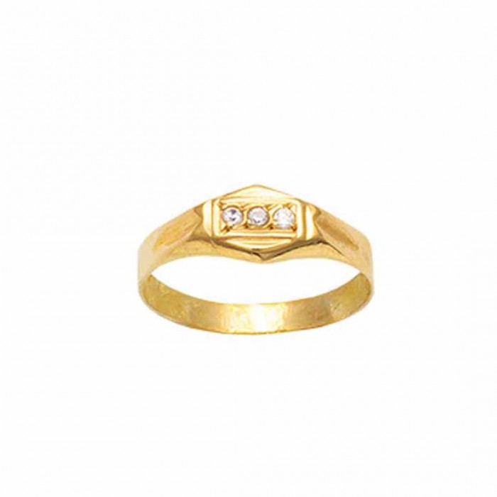 ANILLO EN ORO TIPO SELLO BEBE