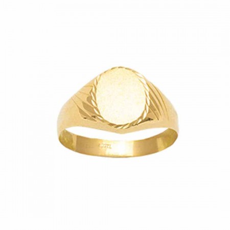 ANILLO EN ORO TIPO SELLO INFANTIL