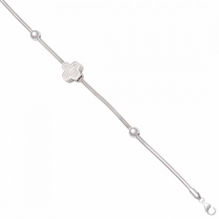 PULSERA CHARM FORMA TRÉBOL PULSERA CHARM FORMA TRÉBOL