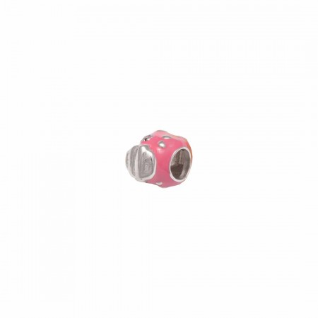 CHARM ROSA CON DETALLES DE CORAZONES