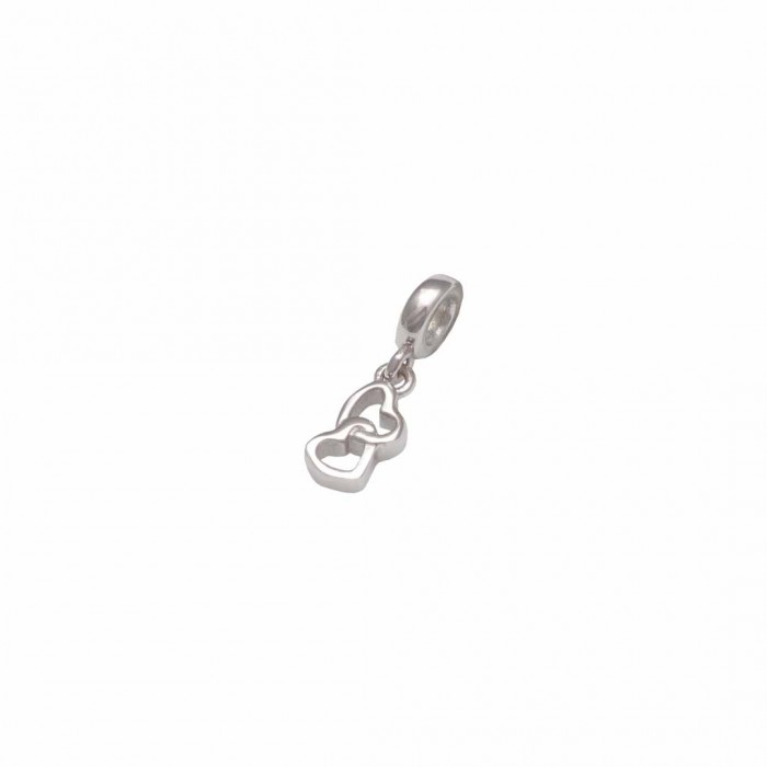 CHARM CORAZONES CALADOS ENTRELAZADOS