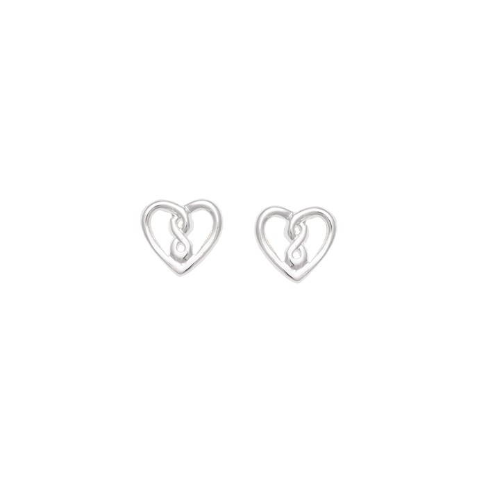 PENDIENTES EN PLATA CORAZÓN