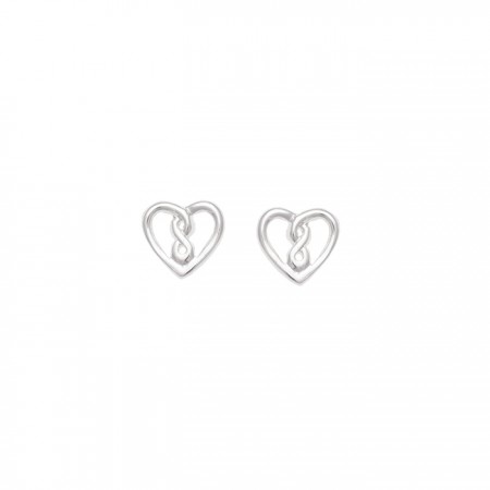 PENDIENTES EN PLATA CORAZÓN