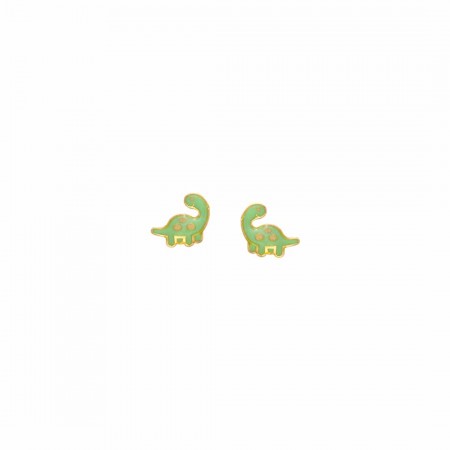 PENDIENTES EN ORO DINOSAURIO