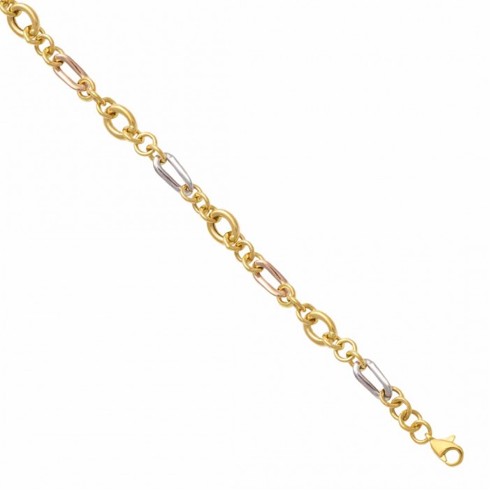 PULSERA BICOLOR DE CÍRCULOS