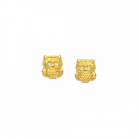 PENDIENTES EN ORO DE BÚHO