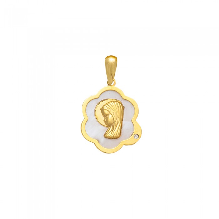 MEDALLA EN ORO VIRGEN DE NIÑA
