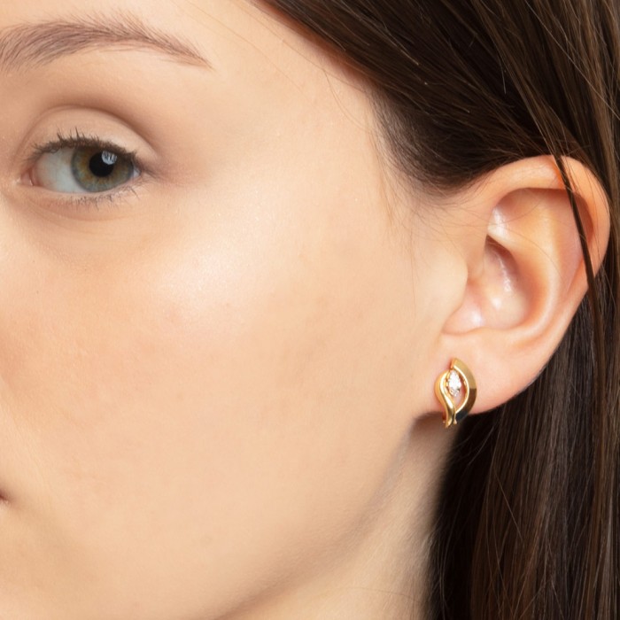 PENDIENTES OVALADOS CON CIRCONITAS