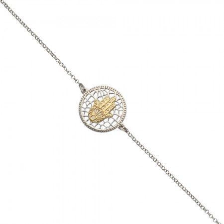 PULSERA PLATA MANO DE FÁTIMA