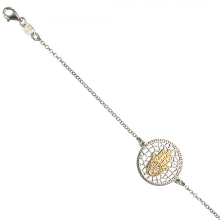 PULSERA PLATA MANO DE FÁTIMA