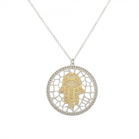 GARGANTILLA PLATA MANO DE FÁTIMA