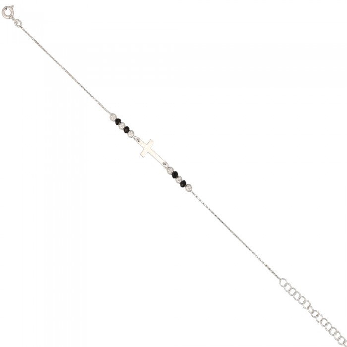 PULSERA PLATA CRUZ