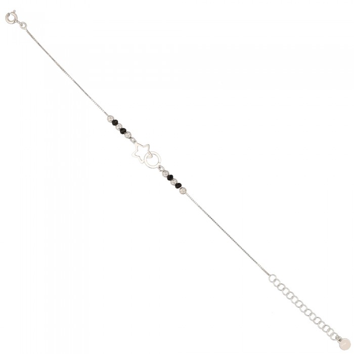 PULSERA PLATA ESTRELLA ENTRELAZADA