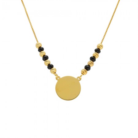 GARGANTILLA PLATA CÍRCULO