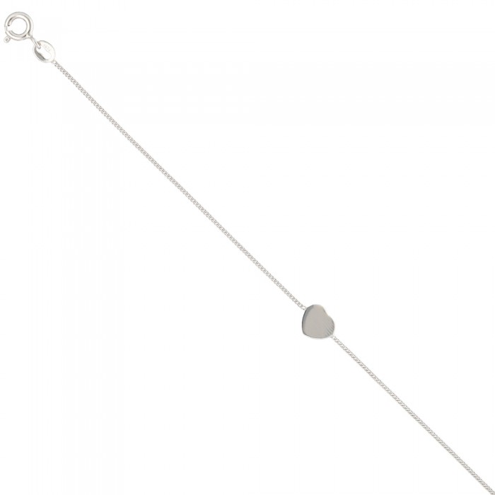 PULSERA EN PLATA CORAZÓN